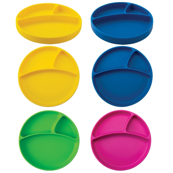 Silicone plate with a suction base that adheres firmly to surfaces.... from ASI 62190 Illini