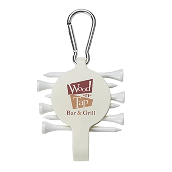 Bottle opener with golf tees and a carabiner makes the perfect... from ASI 52840 Evans Manufacturing