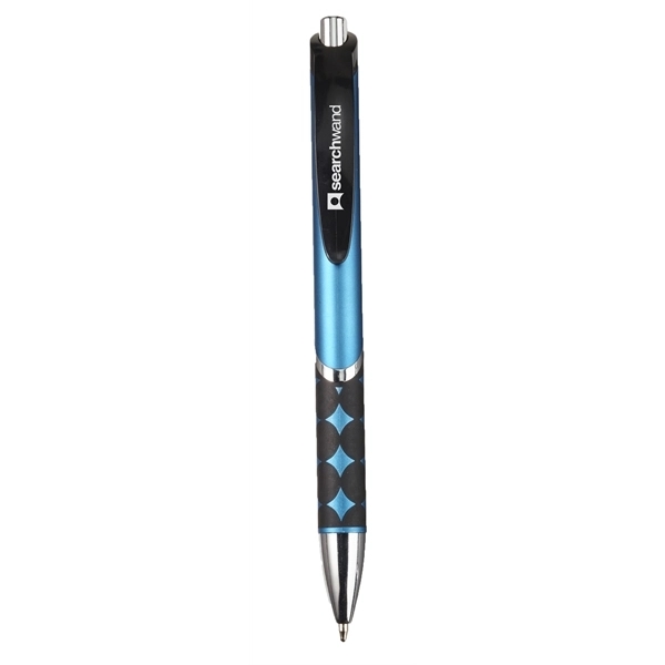 Retractable ballpoint pen with matte metallic colored barrel.... from ASI 52840 Evans Manufacturing