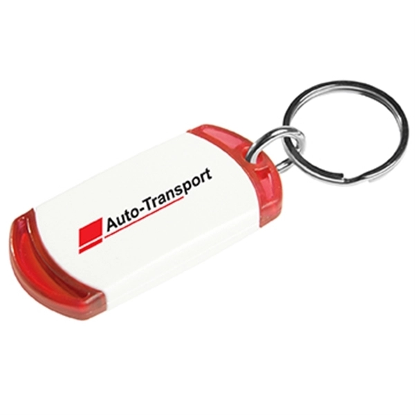 Key tag with two tone design. Made from sturdy plastic.... from ASI 52840 Evans Manufacturing