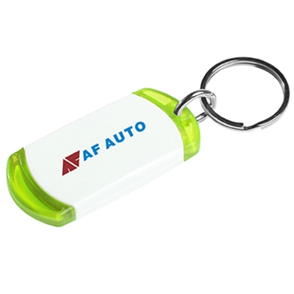 Key tag with two tone design. Made from sturdy plastic.... from ASI 52840 Evans Manufacturing