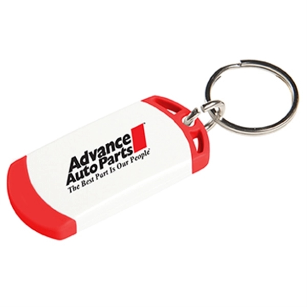 Key tag with two tone design. Made from sturdy plastic.... from ASI 52840 Evans Manufacturing