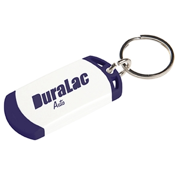 Key tag with two tone design. Made from sturdy plastic.... from ASI 52840 Evans Manufacturing