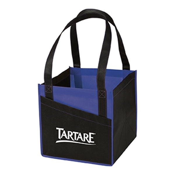Non-woven utility tote bag with front pocket, 26" handles and 11"... from ASI 52840 Evans Manufacturing