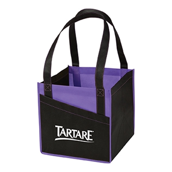Non-woven utility tote bag with front pocket, 26" handles and 11"... from ASI 52840 Evans Manufacturing