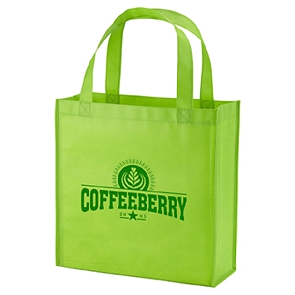 Market tote bag with 5" gussets, square body and 18" handles... from ASI 52840 Evans Manufacturing