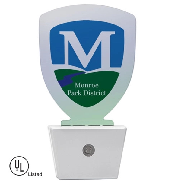 Multicolored LED nightlight with energy saving sensor and 90 degree swivel... from ASI 62190 Illini