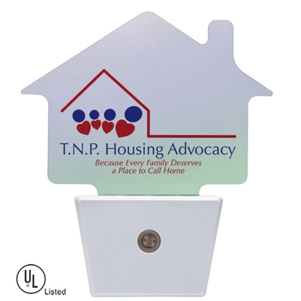 Multicolored LED nightlight with energy saving sensor and 90 degree swivel... from ASI 62190 Illini