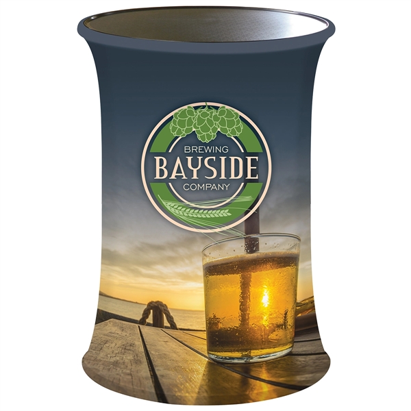 Auto rise table stand, stretch polyester banner and hardware... from ASI 80228 Quinn