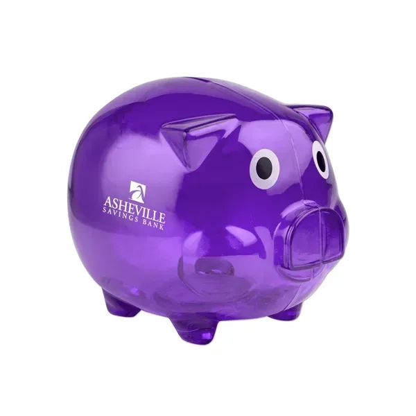 5" x 4" classic piggy bank made of plastic.... from ASI 98360 WOWLine / WOWLine®