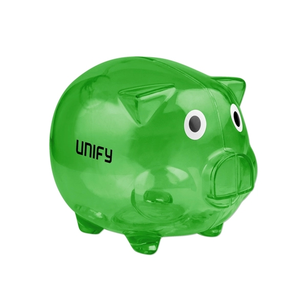 5" x 4" classic piggy bank made of plastic.... from ASI 98360 WOWLine / WOWLine®