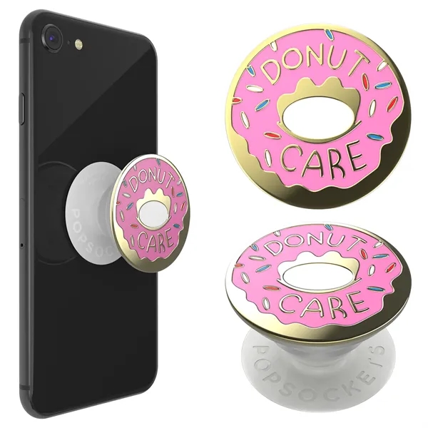 PopSockets PopGrip Enamel phone grip and stand. Custom molded with gold... from ASI 62124 iClick, Inc. / iClick®
