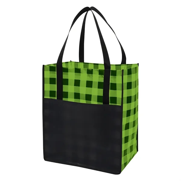 Northwoods laminated non-woven tote bag with long handles for comfortably carrying... from ASI 61125 Hit Promotional Products / Hit®
