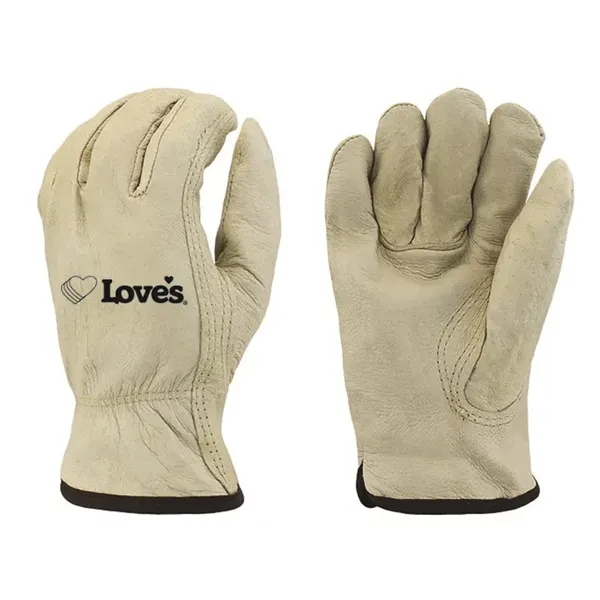 Pig grain, fleece lined, driver glove. Keystone thumb. 10 dozen/ctn. 4... from ASI 79951 Promosafe