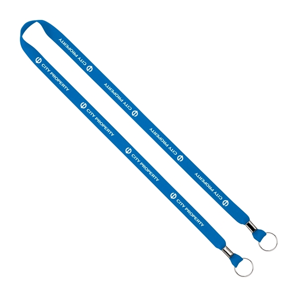 5/8" x 16" polyester double ended lanyard with crimps and metal... from ASI 88060 Snugz/USA Inc / SnugZ USA®