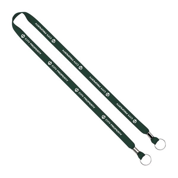 5/8" x 16" polyester double ended lanyard with crimps and metal... from ASI 88060 Snugz/USA Inc / SnugZ USA®