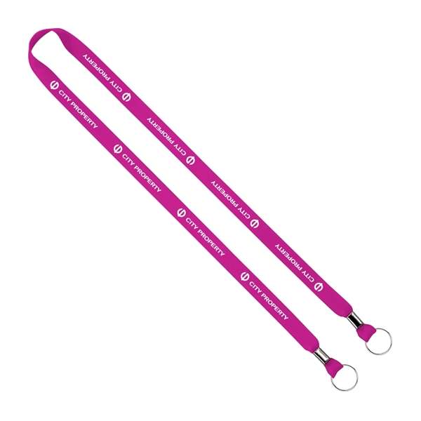 5/8" x 16" polyester double ended lanyard with crimps and metal... from ASI 88060 Snugz/USA Inc / SnugZ USA®