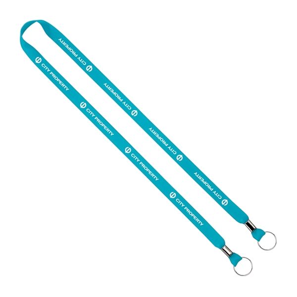 5/8" x 16" polyester double ended lanyard with crimps and metal... from ASI 88060 Snugz/USA Inc / SnugZ USA®