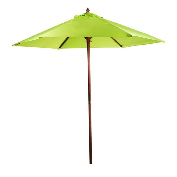 Market umbrella with 7' arc, 6 panel configuration, 2-pc. solid wood... from ASI 76730 Peerless Umbrella Co Inc / Threads By Peerless