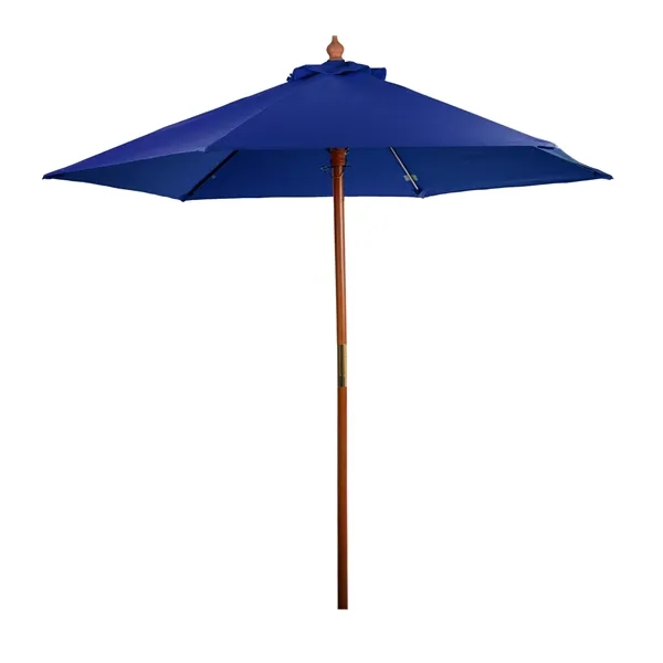 Market umbrella with 7' arc, 6 panel configuration, 2-pc. solid wood... from ASI 76730 Peerless Umbrella Co Inc / Threads By Peerless