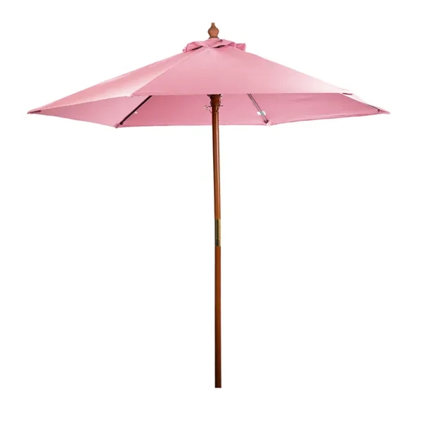 Market umbrella with 7' arc, 6 panel configuration, 2-pc. solid wood... from ASI 76730 Peerless Umbrella Co Inc / Threads By Peerless
