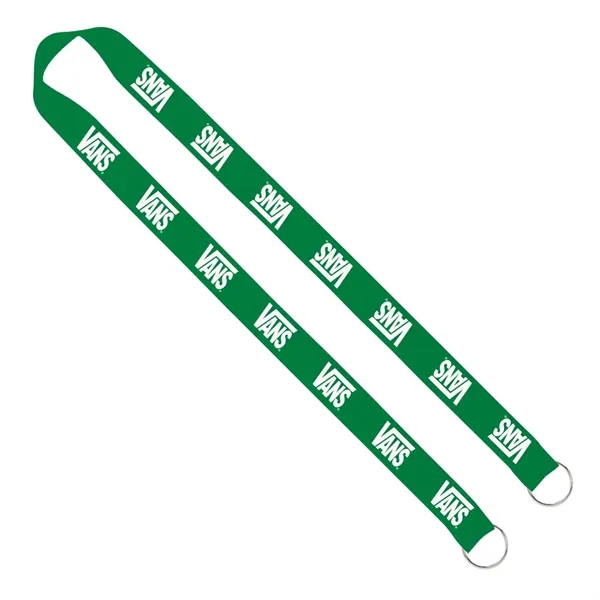 1" x 16" sewn polyester 2-ended lanyard with dual sewn silver... from ASI 88060 Snugz/USA Inc / SnugZ USA®