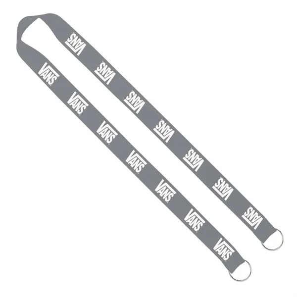 1" x 16" sewn polyester 2-ended lanyard with dual sewn silver... from ASI 88060 Snugz/USA Inc / SnugZ USA®