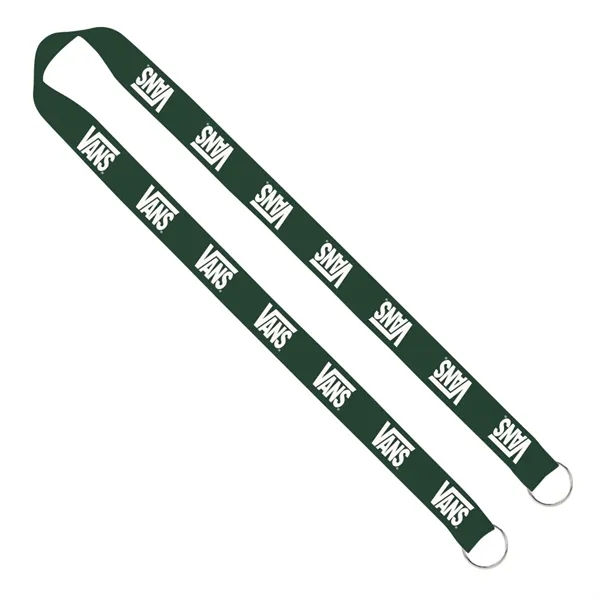 1" x 16" sewn polyester 2-ended lanyard with dual sewn silver... from ASI 88060 Snugz/USA Inc / SnugZ USA®