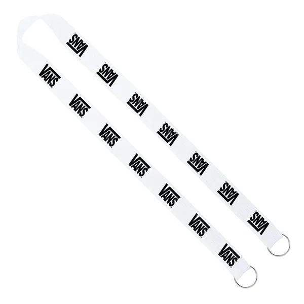 1" x 16" sewn polyester 2-ended lanyard with dual sewn silver... from ASI 88060 Snugz/USA Inc / SnugZ USA®