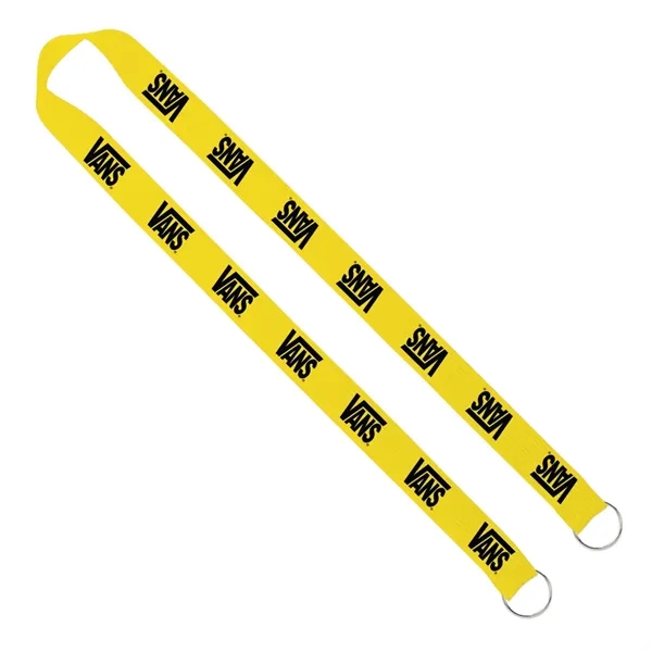 1" x 16" sewn polyester 2-ended lanyard with dual sewn silver... from ASI 88060 Snugz/USA Inc / SnugZ USA®