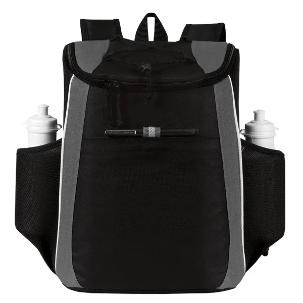 Accent 18 Cans Cooler Backpack. Made of 600 denier poly and... from ASI 46420 Continental Mkting Svc Inc / CMBags