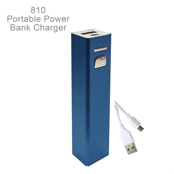 Portable Power Bank Charger. Strong Anodized Aluminum Body.  Lithium-ion battery,... from ASI 45100 Chulani Promotional Products, Inc / Competitive Edge Innovations/Chulani