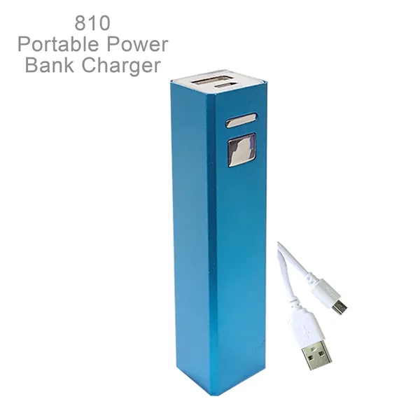 Portable Power Bank Charger. Strong Anodized Aluminum Body.  Lithium-ion battery,... from ASI 45100 Chulani Promotional Products, Inc / Competitive Edge Innovations/Chulani
