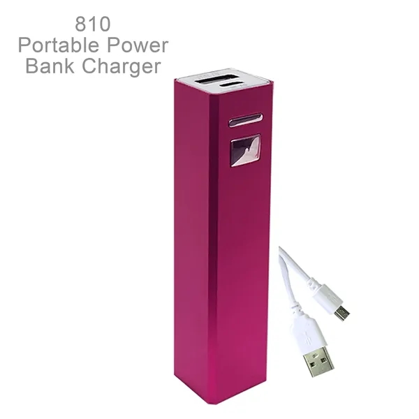 Portable Power Bank Charger. Strong Anodized Aluminum Body.  Lithium-ion battery,... from ASI 45100 Chulani Promotional Products, Inc / Competitive Edge Innovations/Chulani