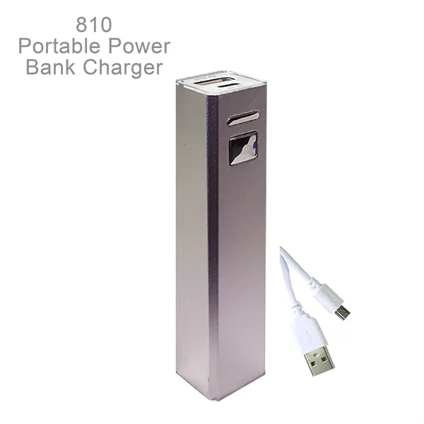 Portable Power Bank Charger. Strong Anodized Aluminum Body.  Lithium-ion battery,... from ASI 45100 Chulani Promotional Products, Inc / Competitive Edge Innovations/Chulani