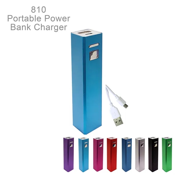 Portable Power Bank Charger. Strong Anodized Aluminum Body.  Lithium-ion battery,... from ASI 45100 Chulani Promotional Products, Inc / Competitive Edge Innovations/Chulani