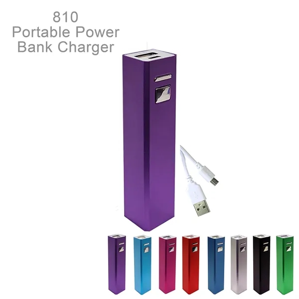 Portable Power Bank Charger. Strong Anodized Aluminum Body.  Lithium-ion battery,... from ASI 45100 Chulani Promotional Products, Inc / Competitive Edge Innovations/Chulani