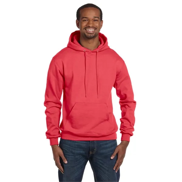 Moisture-wicking pullover hoodie with two-ply hood, dyed-to-match drawcord, and front pouch... from ASI 34063 alphabroder