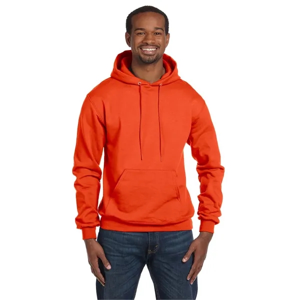 Moisture-wicking pullover hoodie with two-ply hood, dyed-to-match drawcord, and front pouch... from ASI 34063 alphabroder