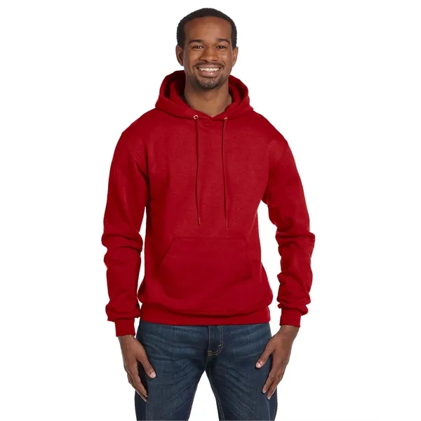 Moisture-wicking pullover hoodie with two-ply hood, dyed-to-match drawcord, and front pouch... from ASI 34063 alphabroder