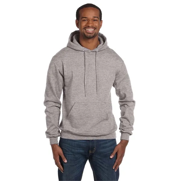 Moisture-wicking pullover hoodie with two-ply hood, dyed-to-match drawcord, and front pouch... from ASI 34063 alphabroder