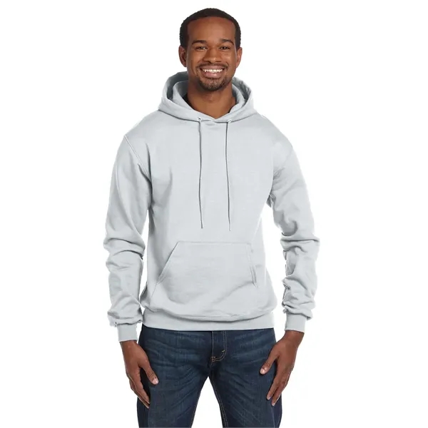 Moisture-wicking pullover hoodie with two-ply hood, dyed-to-match drawcord, and front pouch... from ASI 34063 alphabroder