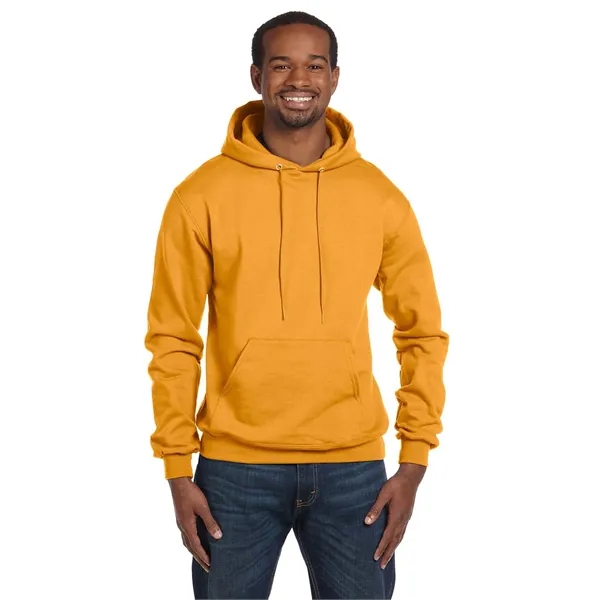 Moisture-wicking pullover hoodie with two-ply hood, dyed-to-match drawcord, and front pouch... from ASI 34063 alphabroder