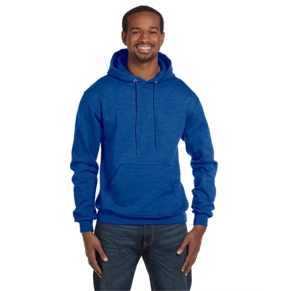 Moisture-wicking pullover hoodie with two-ply hood, dyed-to-match drawcord, and front pouch... from ASI 34063 alphabroder