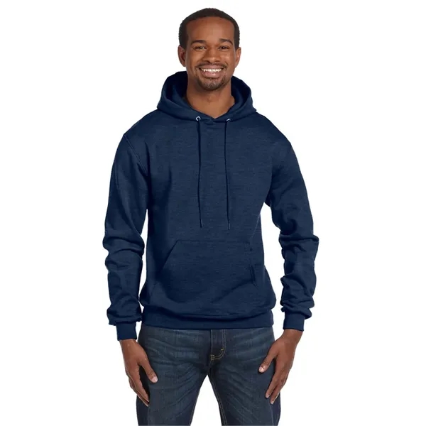 Moisture-wicking pullover hoodie with two-ply hood, dyed-to-match drawcord, and front pouch... from ASI 34063 alphabroder