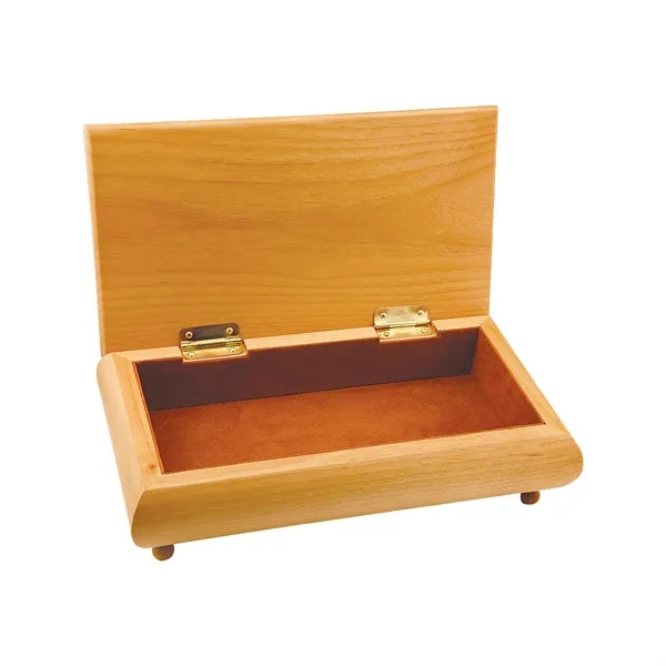 10 1/2" x 6" x 3" Red Alder wood gift box... from ASI 74601 Calico