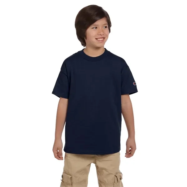 Youth-sized short sleeve cotton T-shirt with double-needle sleeves and bottom hems.... from ASI 34063 alphabroder
