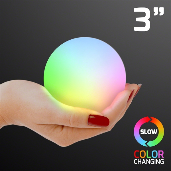 Blank or Imprinted. Mood light garden deco balls (non-bouncing).... from ASI 34194 ALightPromos / Alight Promotional Products