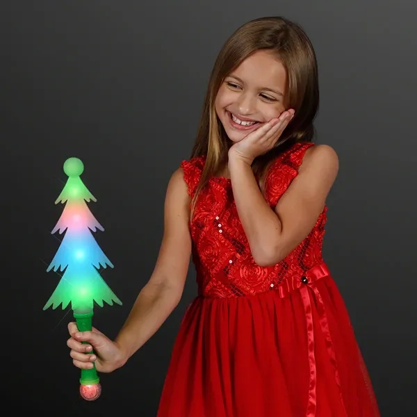 Frosty Christmas Tree Light Up Wand; Blank and Imprinted pricing... from ASI 34194 ALightPromos