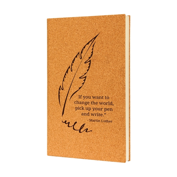 5 1/4" x 8 1/4" x 3/4" 112-page notebook with cork... from ASI 74601 Calico